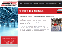 Tablet Screenshot of idealmechanicalwi.com